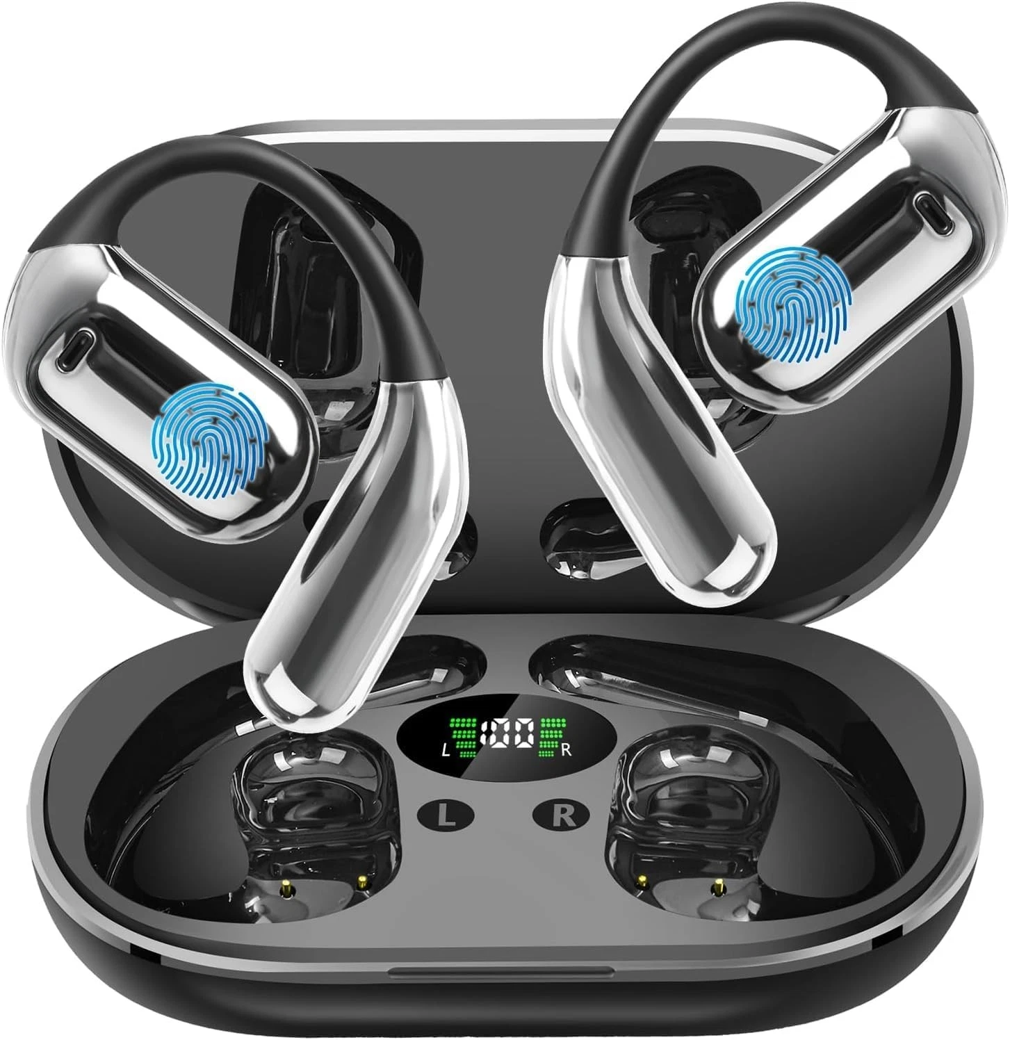 Smart Bluetooth Translator Earbuds – 74 Languages Real-Time Translation, Wireless Headphones for Travel, Business & Daily Use